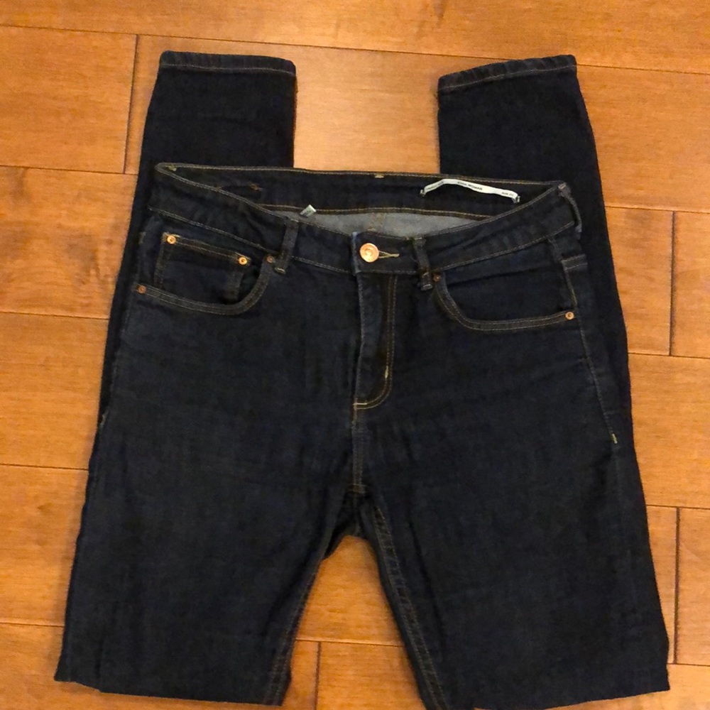 ZARA WOMAN Medium Rise Slim Fit Jeans Size USA 4